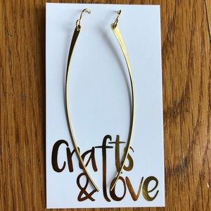 Crafts & Love brass earrings